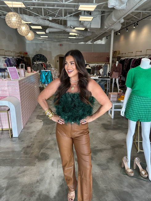 fancy-strapless-feather-crop-top-emerald Buddy Love - Sophia's Style----7